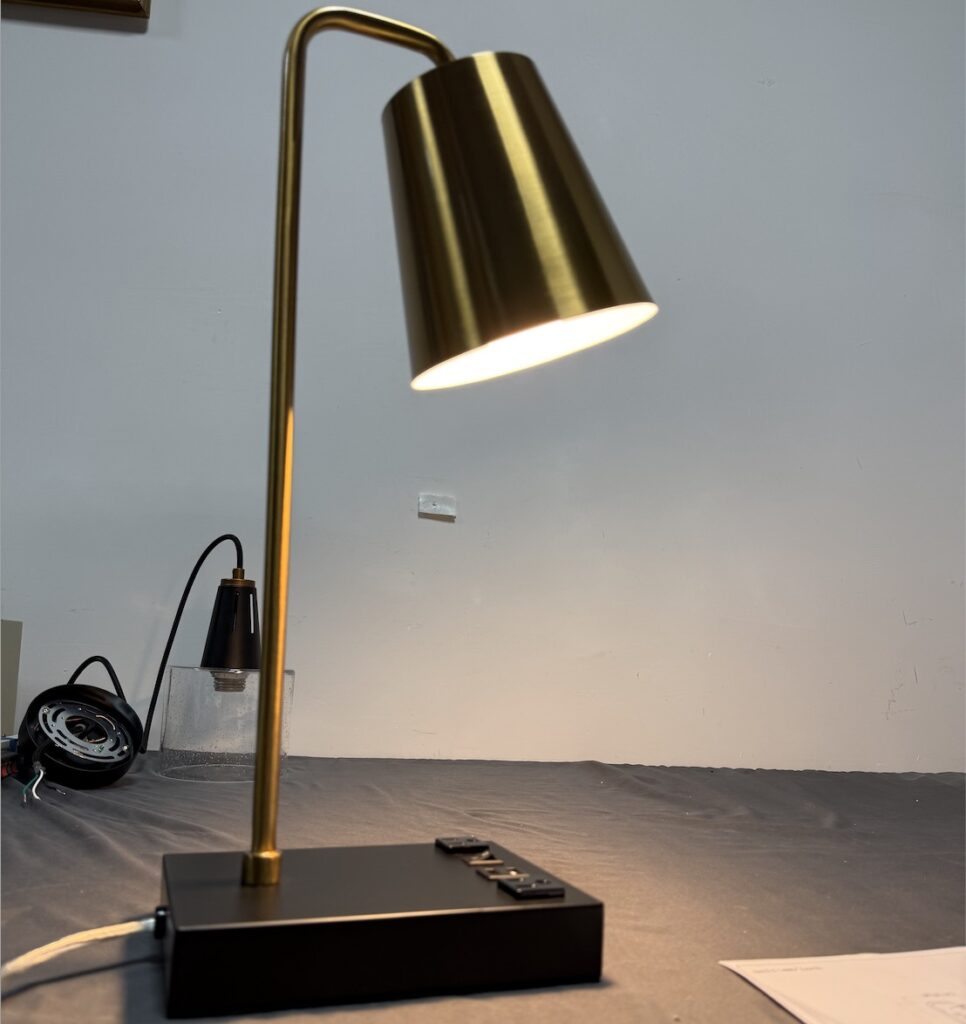 Desk lamp for Hotel Verey in Chicago