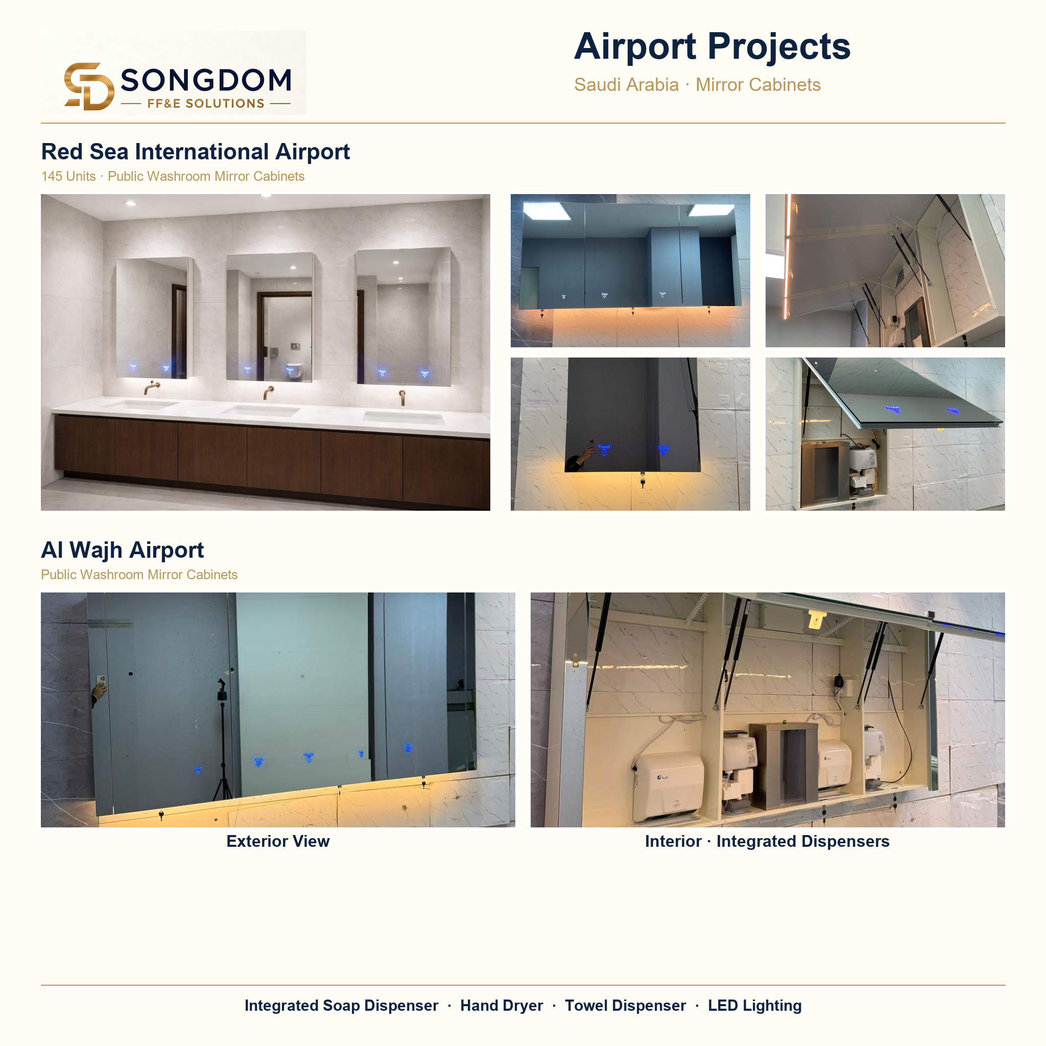Songdom is an Airport washroom solutions partner