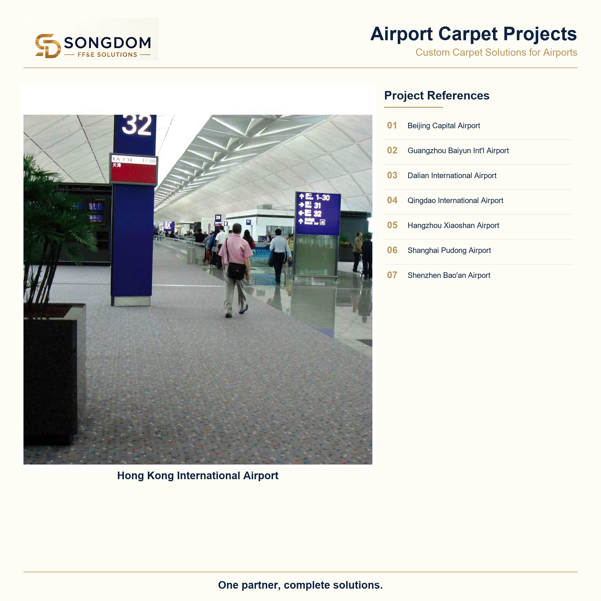 Songdom- airport carpet procurement company